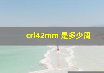 crl42mm 是多少周